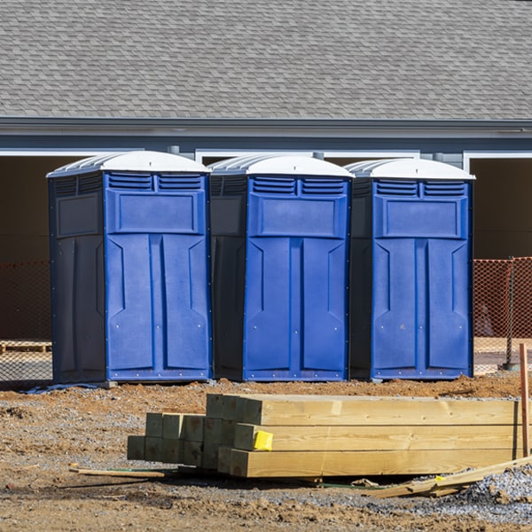 how often are the portable toilets cleaned and serviced during a rental period in Deerfield Beach